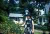 Louise With Giant Flowers